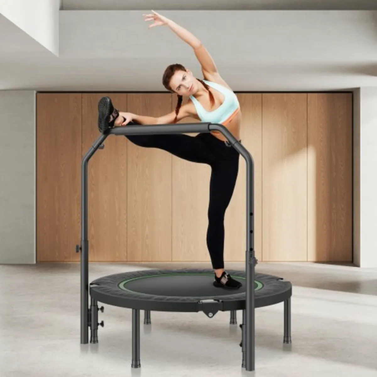 40" Foldable Mini Fitness Trampoline Adults Exerci - Image 3