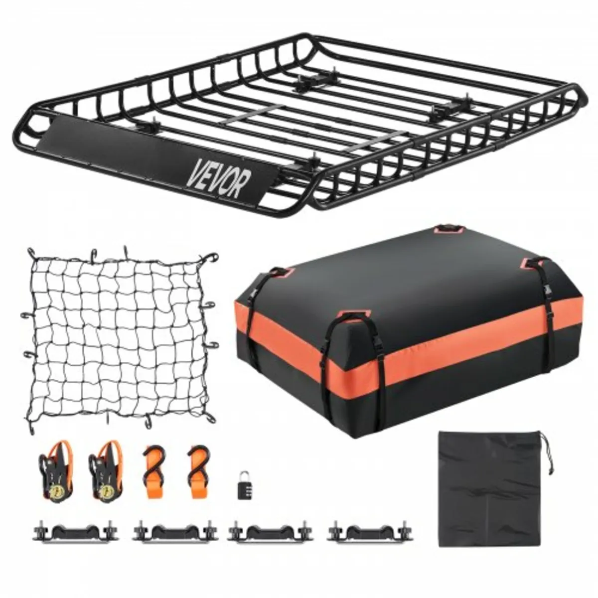 Roof Rack Cargo Carrier Basket 51 x 36 x 4.1 in Ca - Image 1