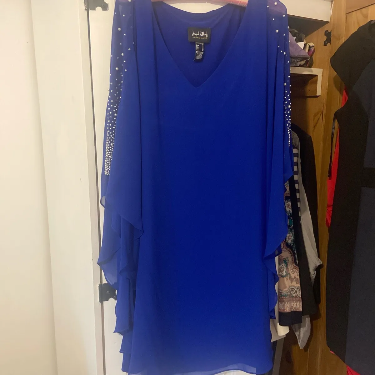 Joseph ribkoff blue dress