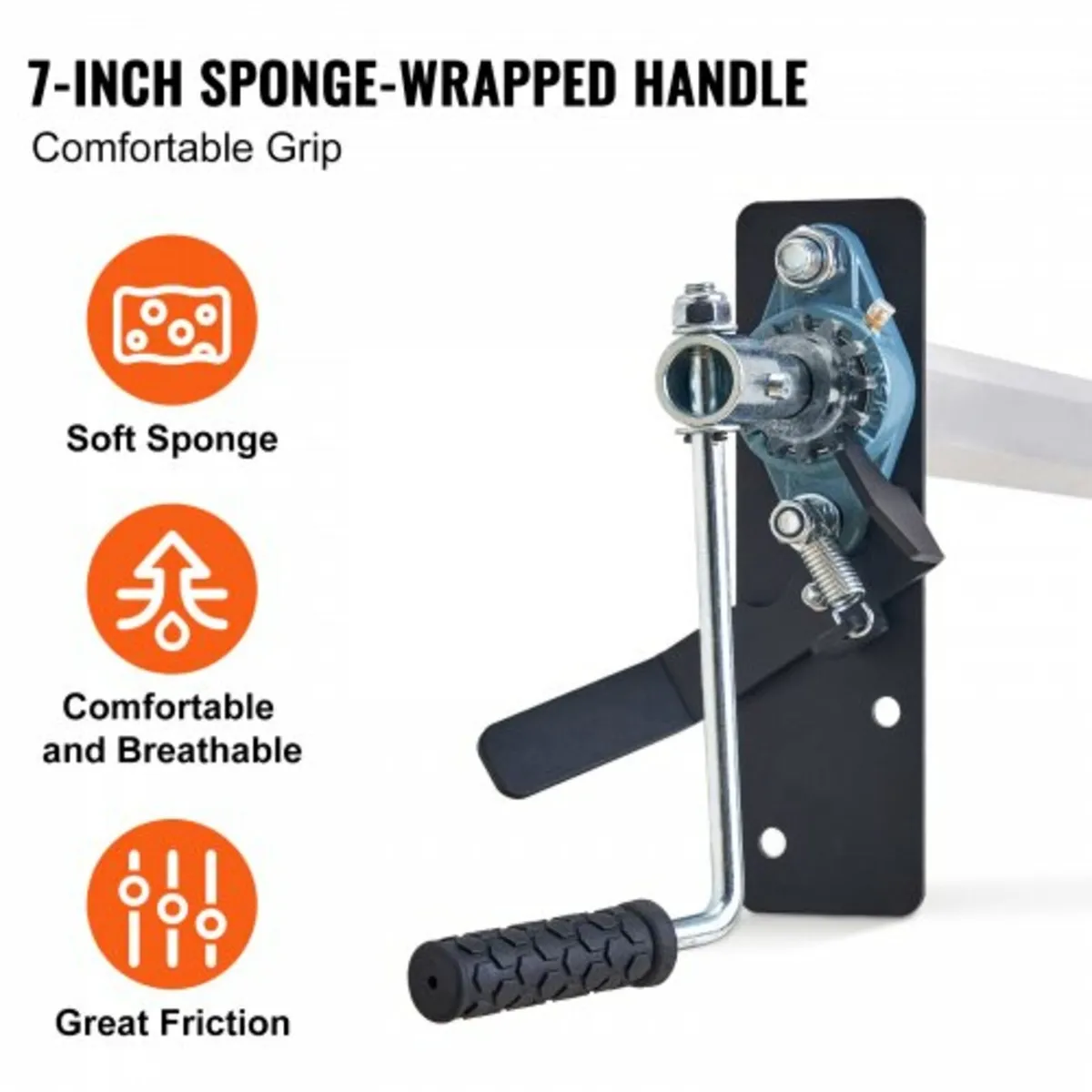 Hand Crank Tarp Roller Kit, 64" to 104" Wide, Alum - Image 4