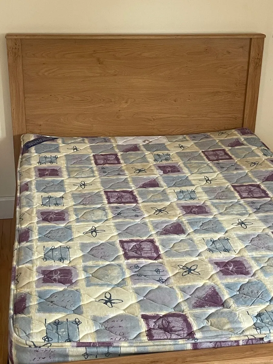 Double bed and mattress - Image 1