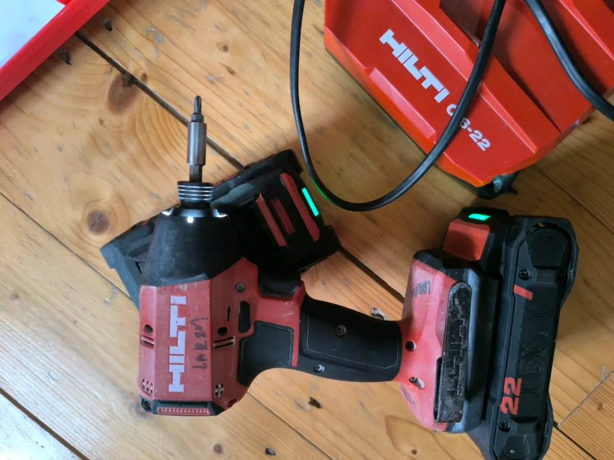 Hilti nuron impact driver 22 v
2 bateries
Charger - Image 3