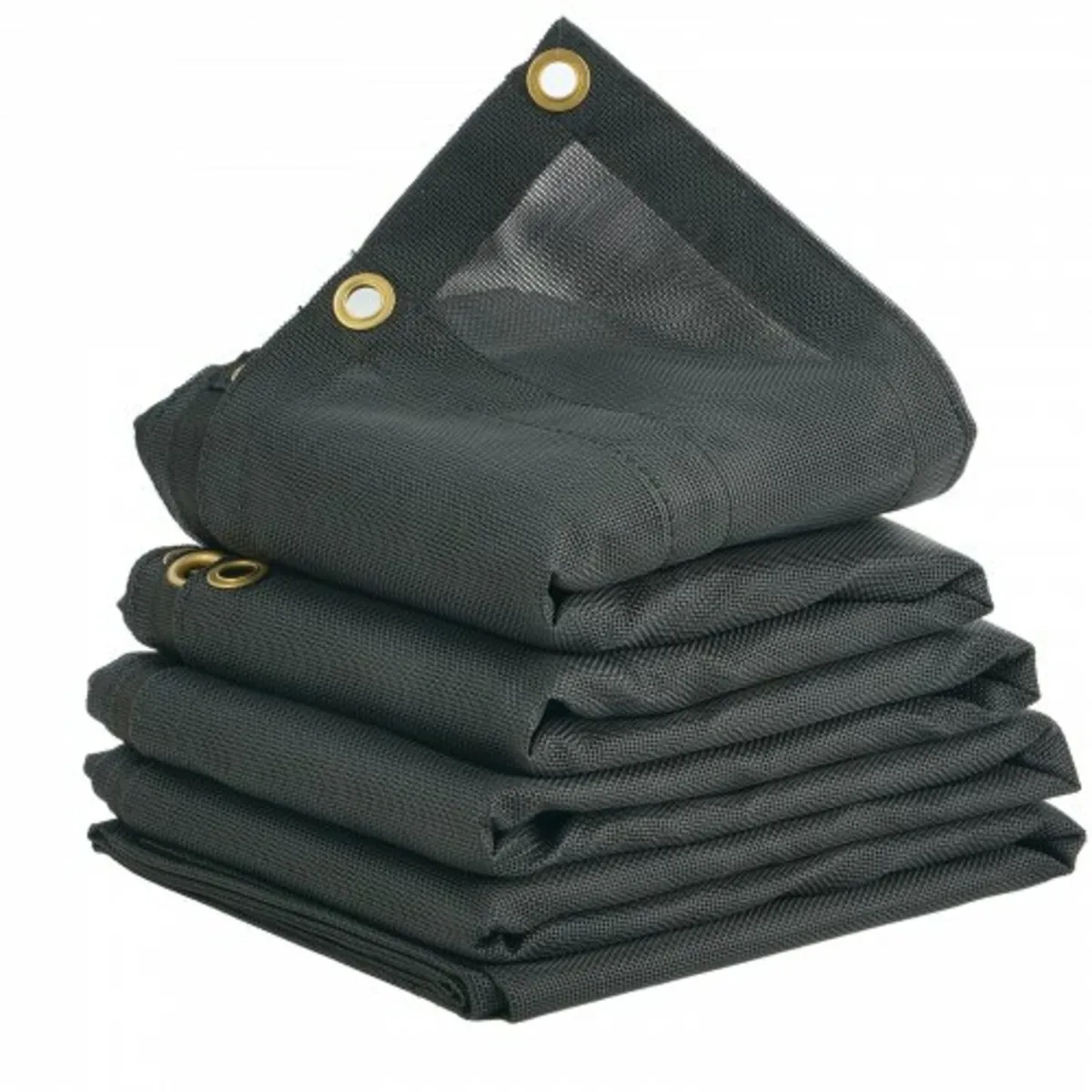 Dump Truck Mesh Tarp, 7.5x18 ft, PVC Coated Black - Image 1