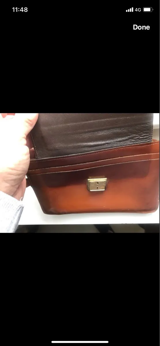 Leather Wrist/ Clutch Bag - Image 3