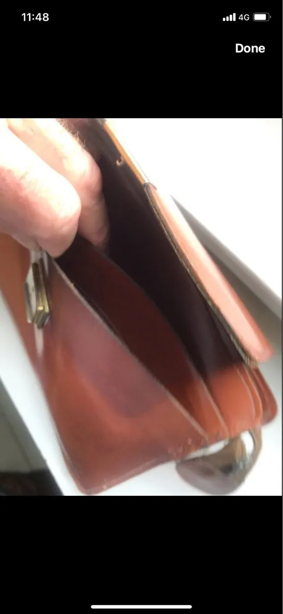 Leather Wrist/ Clutch Bag - Image 4
