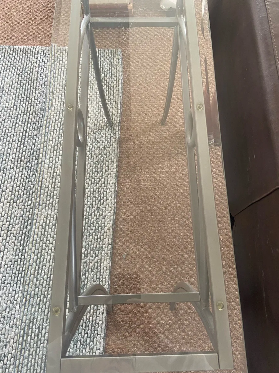 Hall table with glass top - Image 3