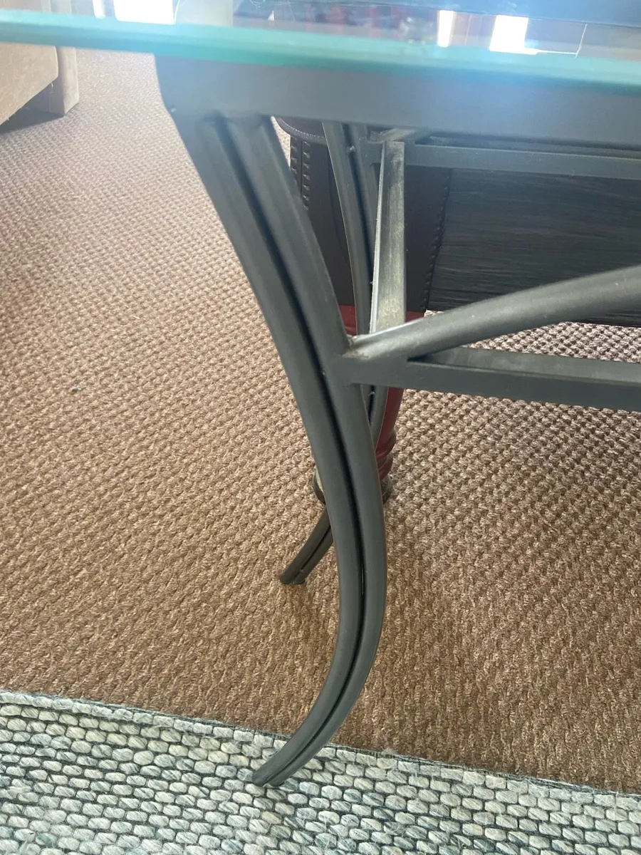 Hall table with glass top - Image 4