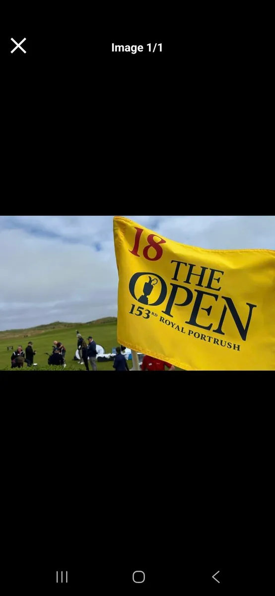 3 Tickets for The Open on Sunday 20th July - Image 1