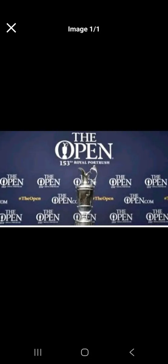 3 Tickets for The Open on Sunday 20th July - Image 2
