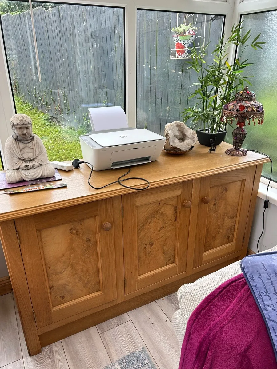 Solid oak side board