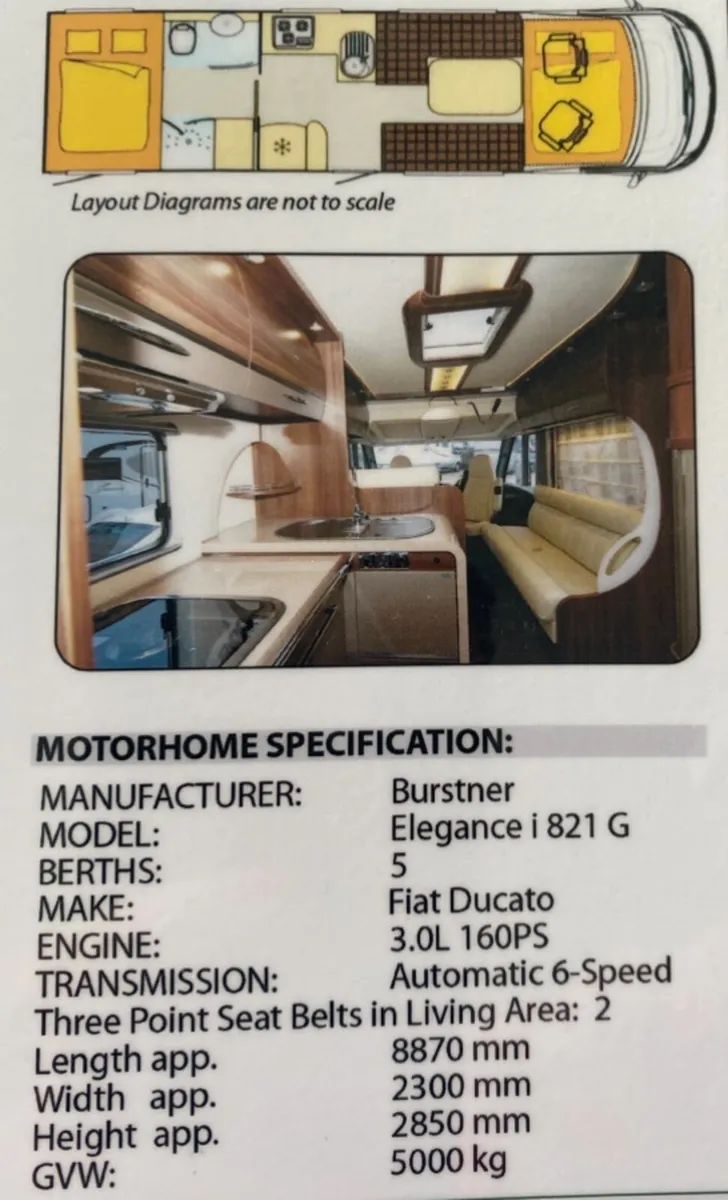 Burstner Motorhome - Image 3