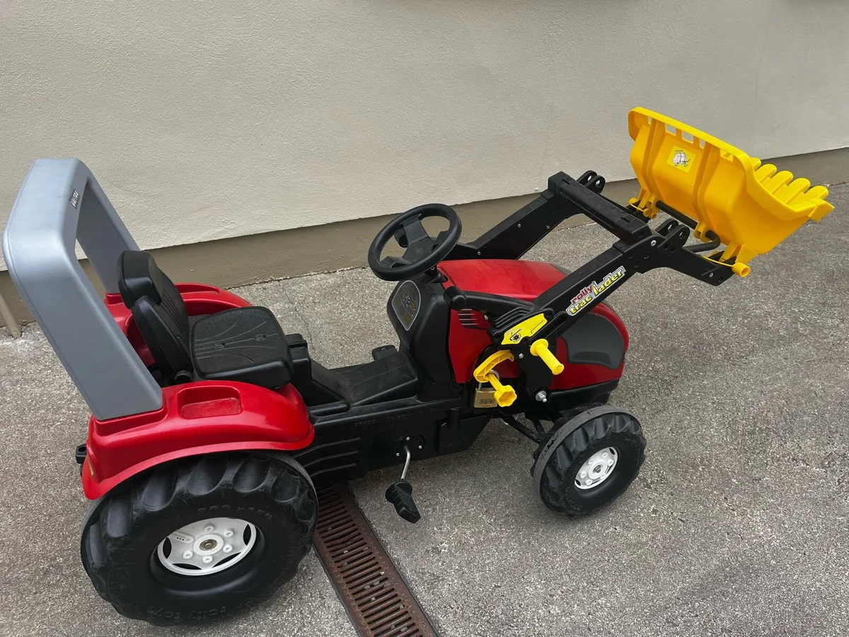 Large Rolly Tractor with front loader & trailer - Image 1