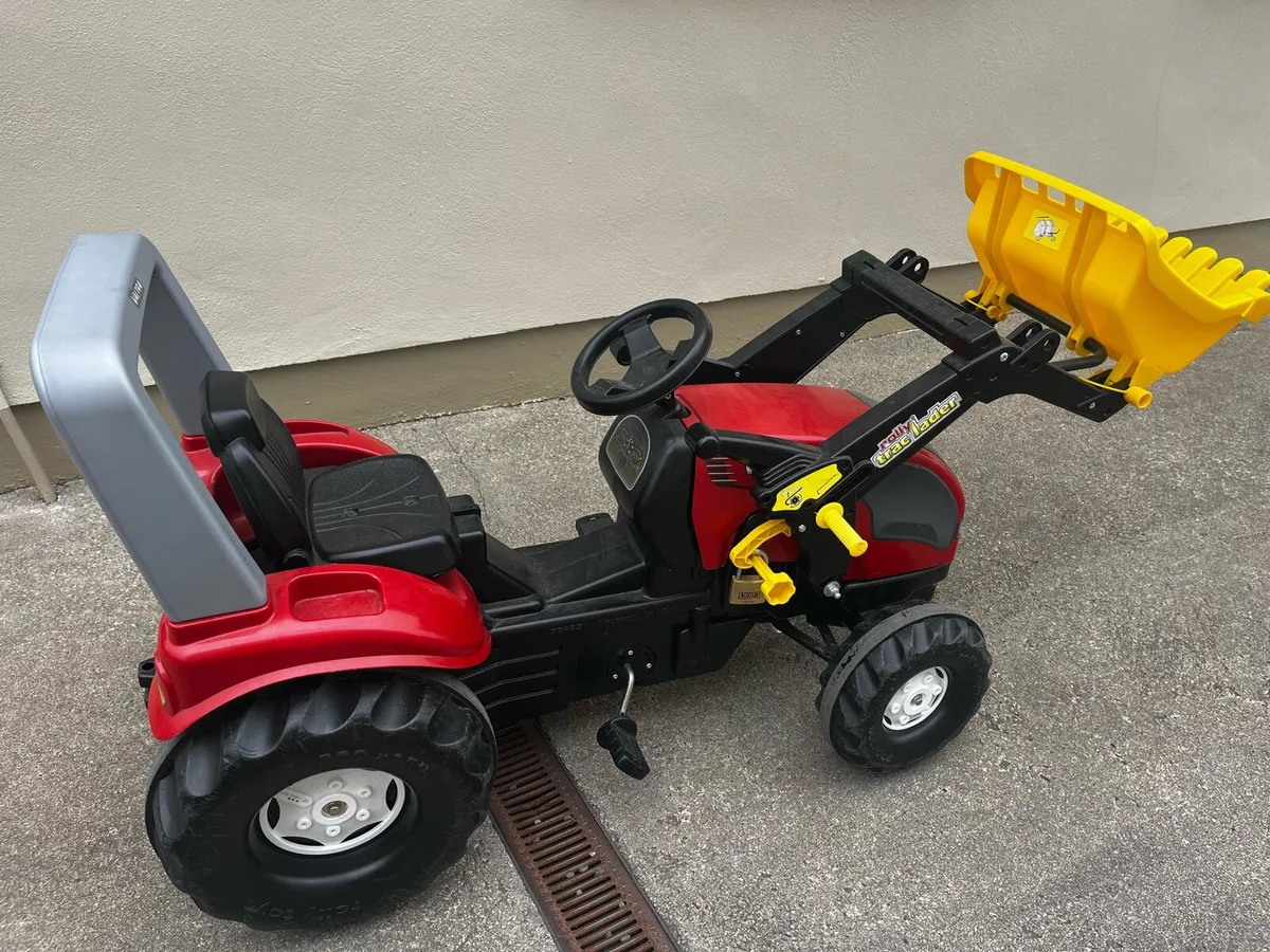 Large Rolly Tractor with front loader & trailer - Image 2