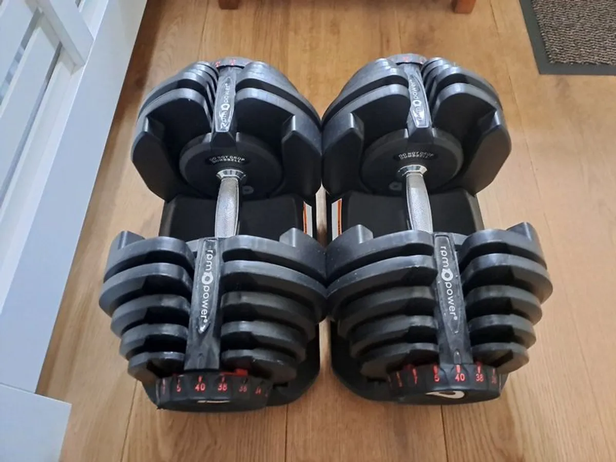 40kg Adjustable Dumbbells - Image 1