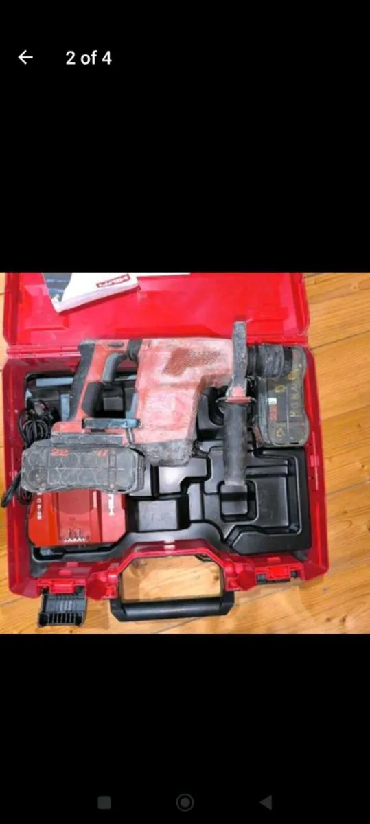 TE6 22 SDS+  drill 
2  batteries 8.0AH nuron - Image 2