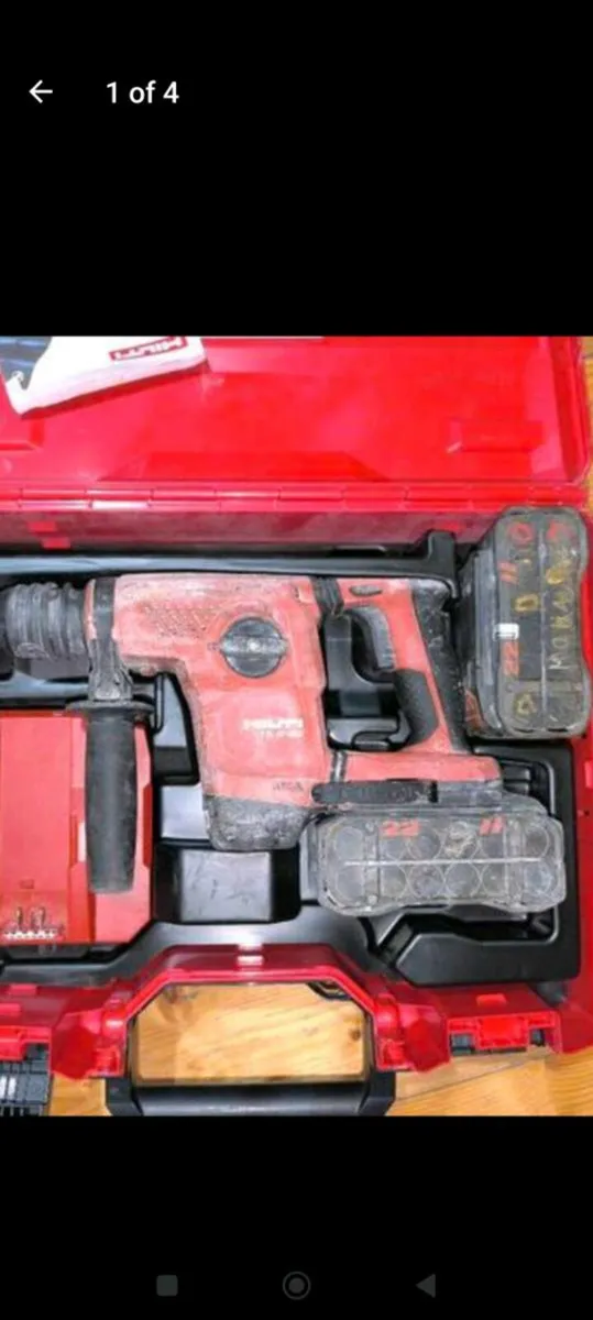 TE6 22 SDS+  drill 
2  batteries 8.0AH nuron - Image 3