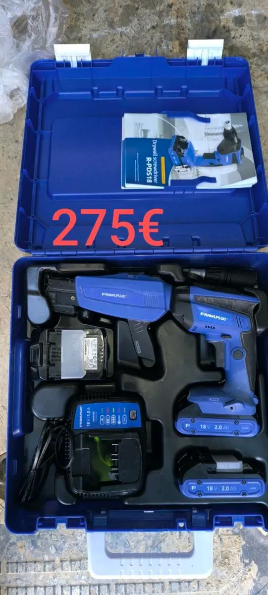 Rawlplug drywall screw gun
3 batteries - Image 1
