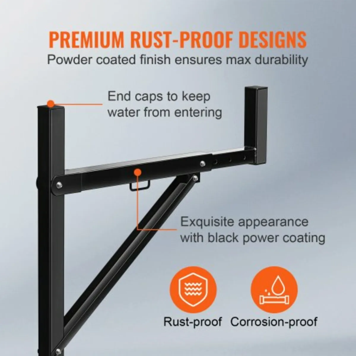 Truck Rack, 19-34inch Extendable Truck Ladder Rack - Image 2