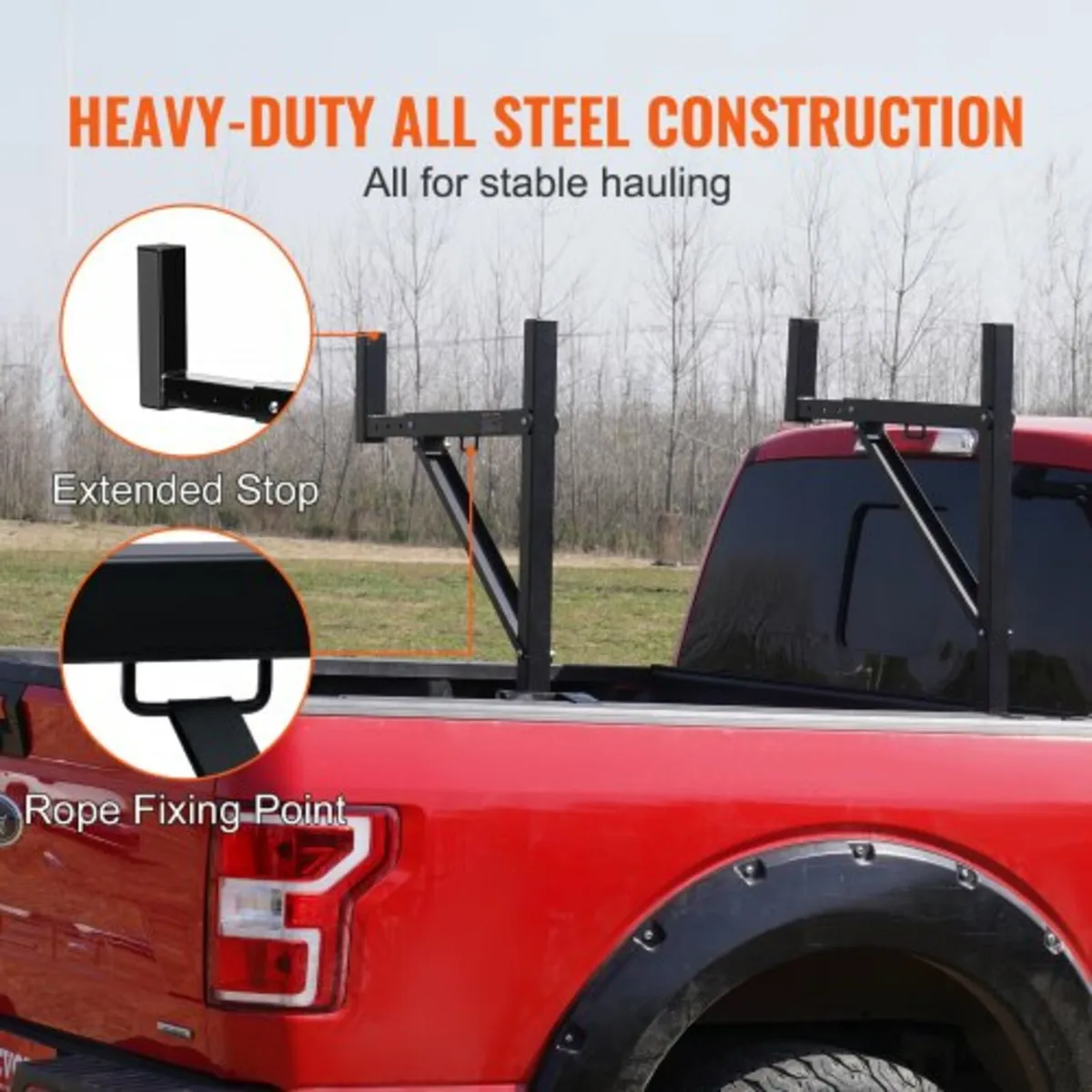 Truck Rack, 19-34inch Extendable Truck Ladder Rack - Image 3