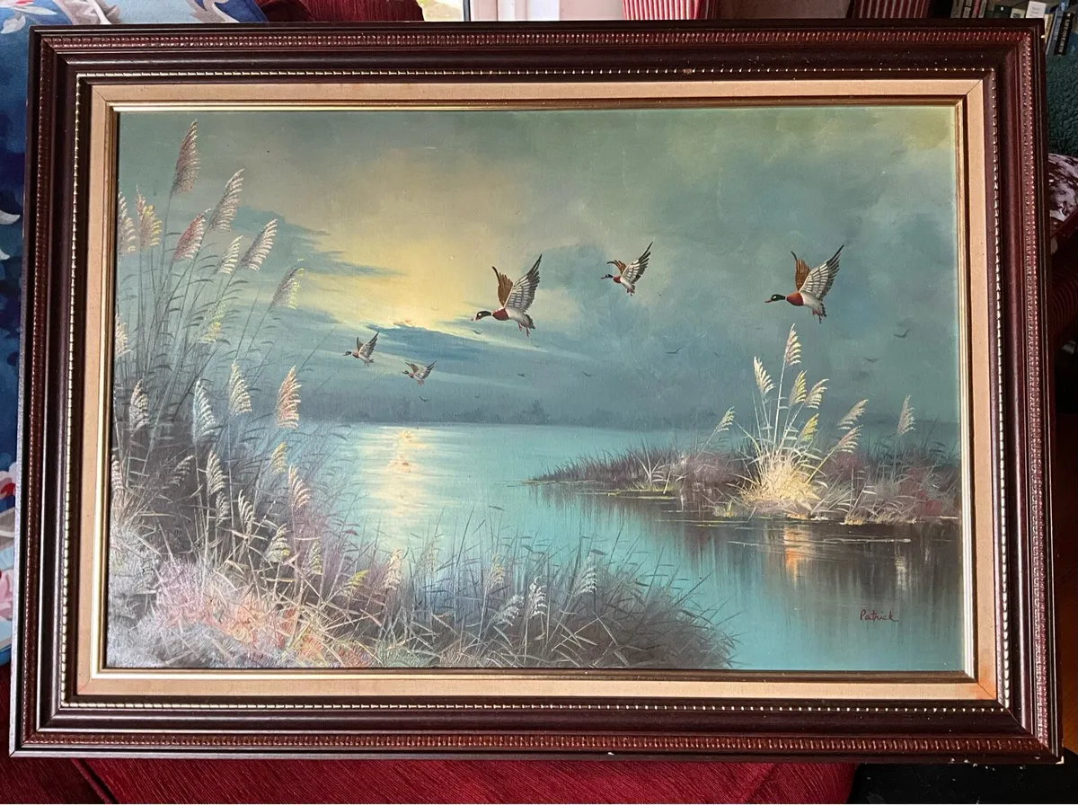 Large Picture Ducks in Flight - Image 1