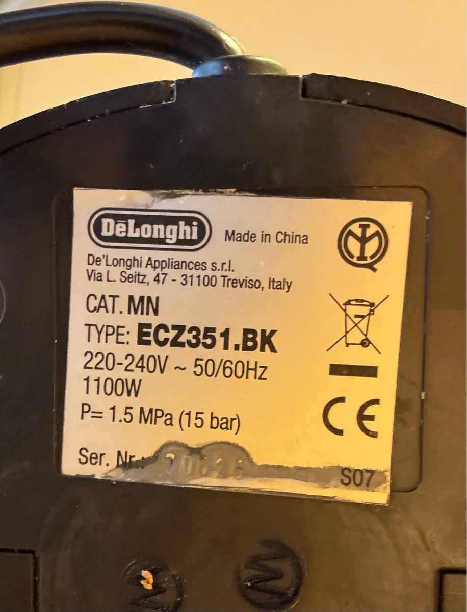 DeLonghi Espresso Machine - Image 2