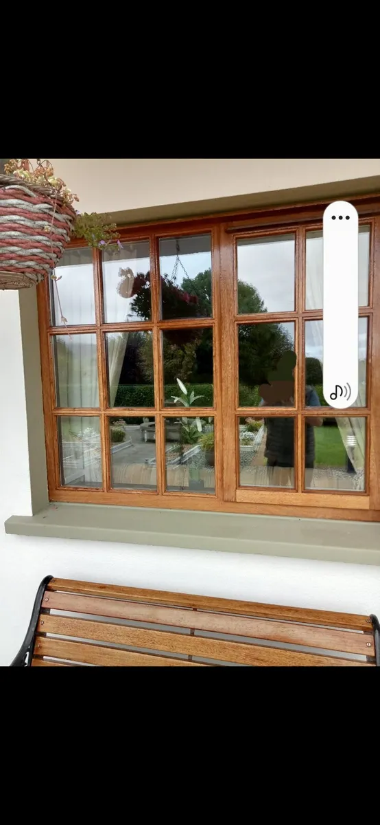 Solid wooden teak double glazed Georgian windows - Image 2