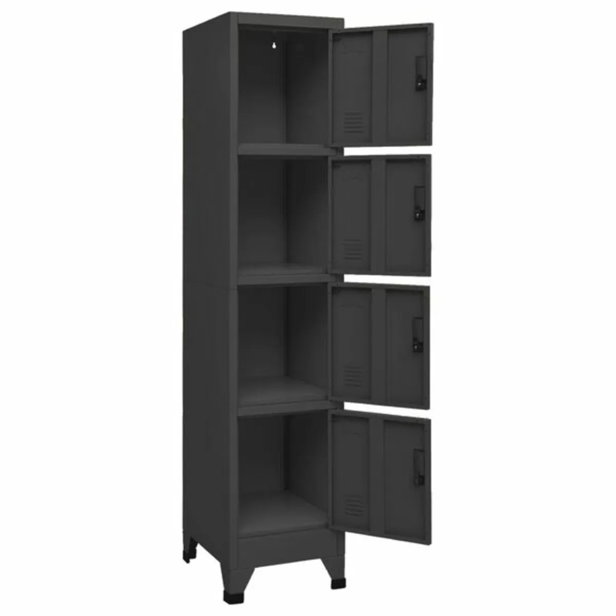 Locker Cabinet Anthracite 38x45x180 cm Steel - Image 2