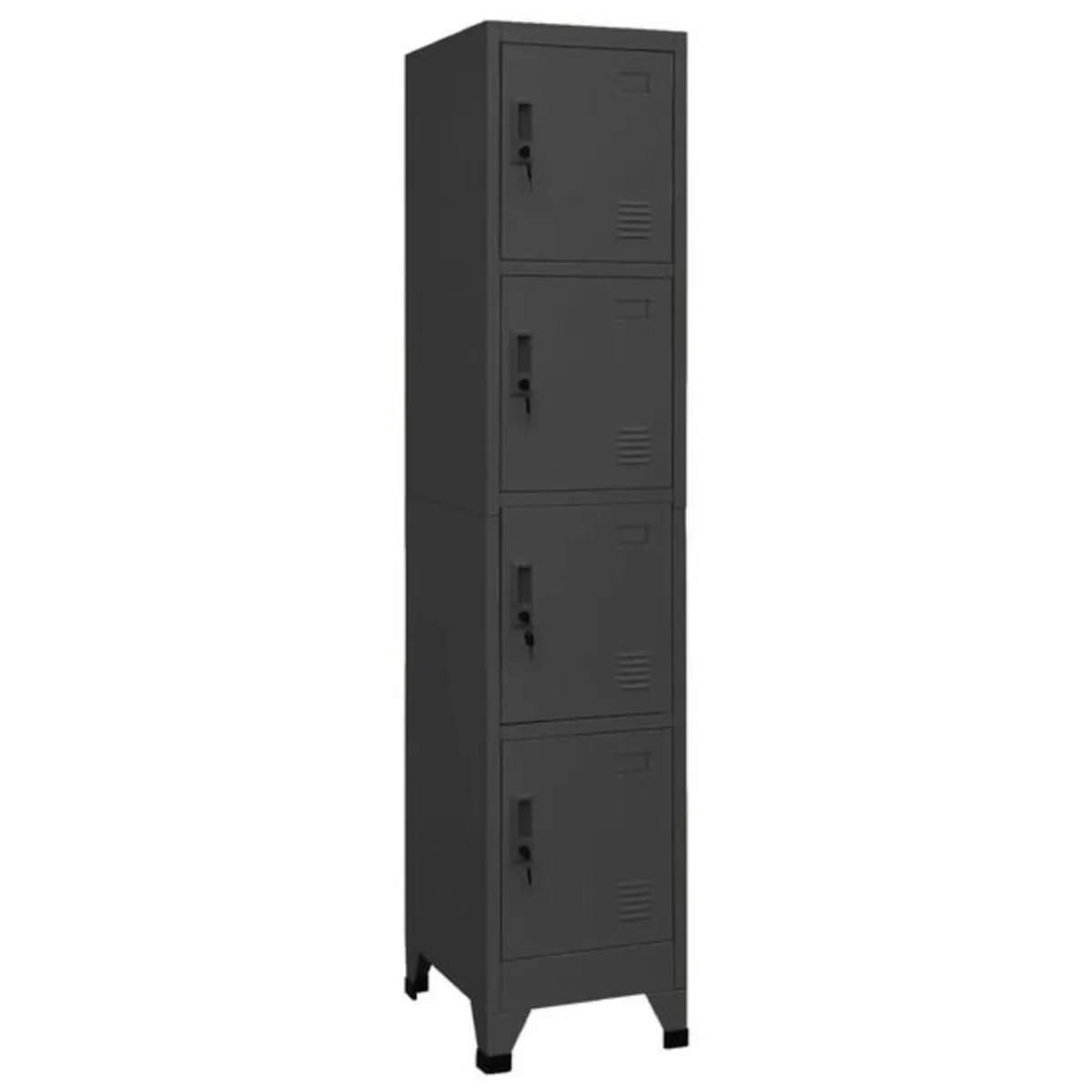 Locker Cabinet Anthracite 38x45x180 cm Steel - Image 3