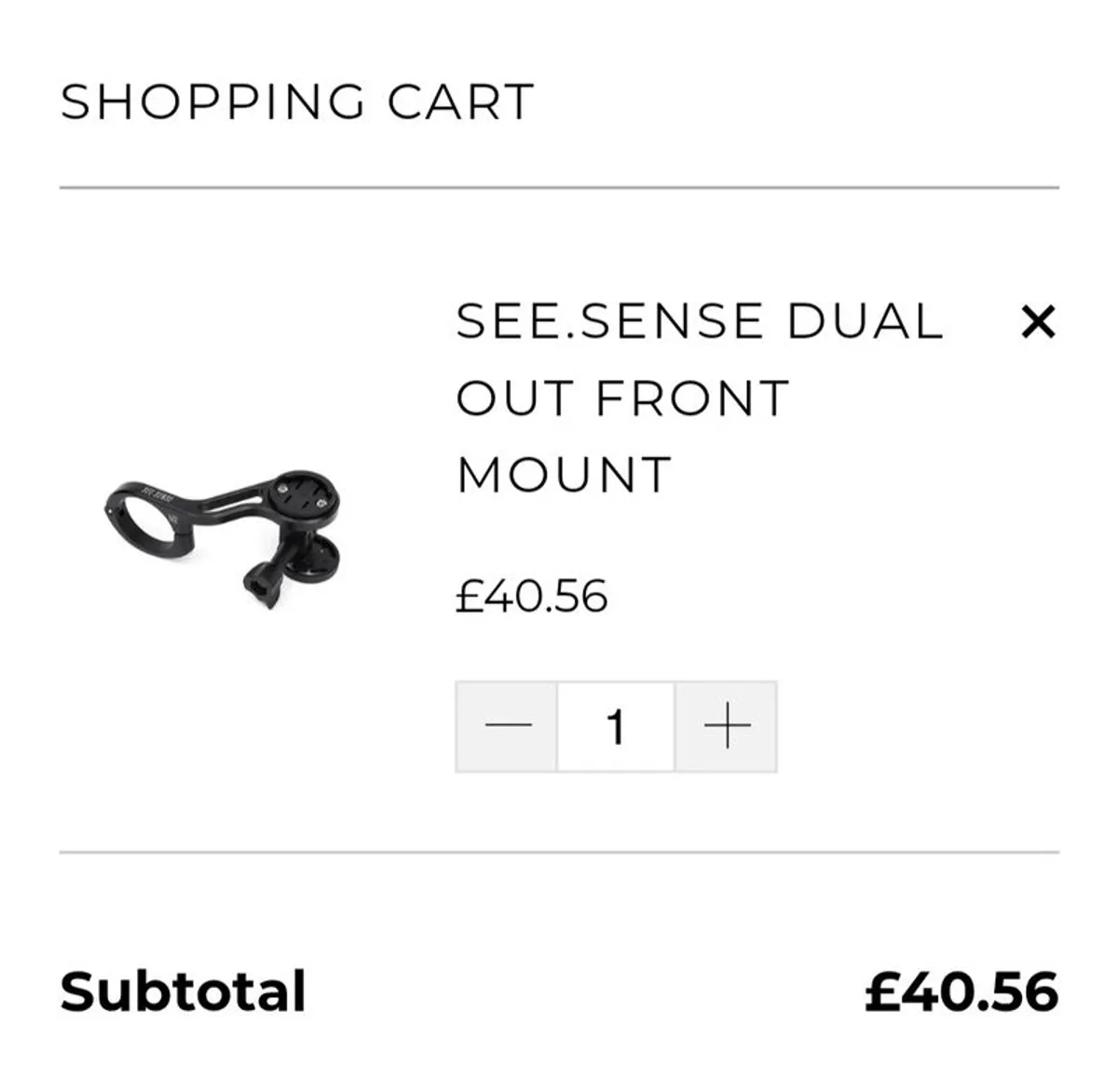 Out Front dual Mount from seesense. - Image 1