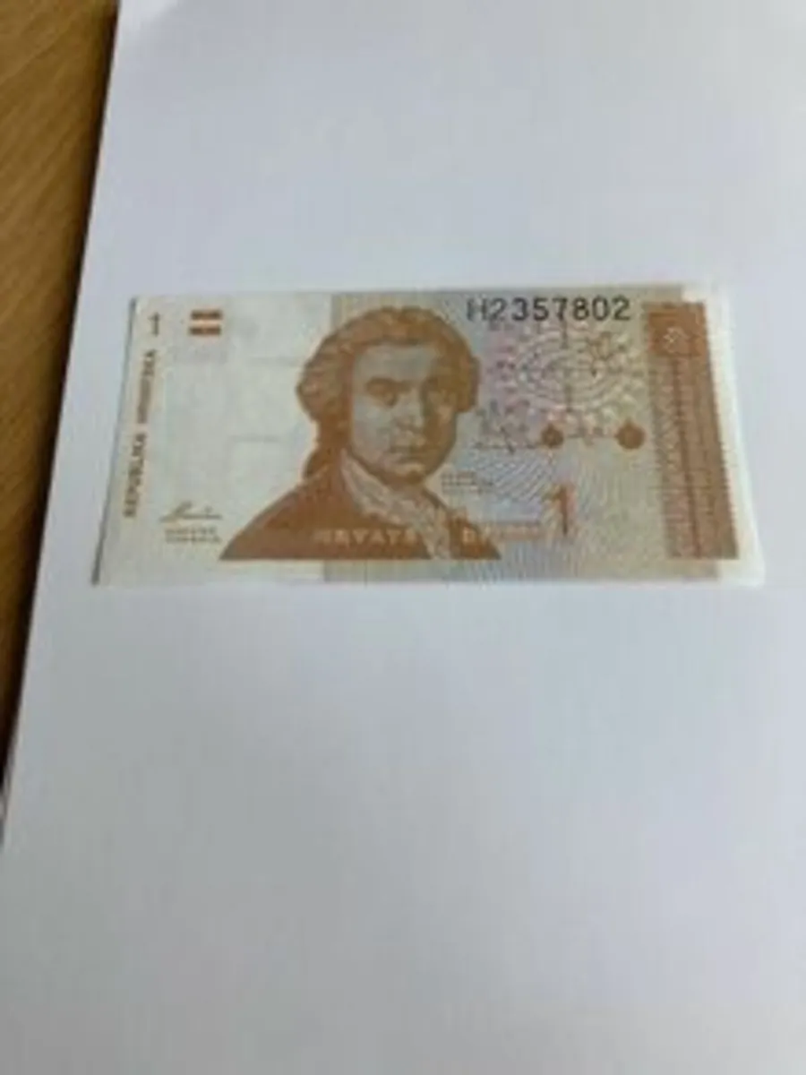Croatia 1 Dinar Uncirculated Banknote