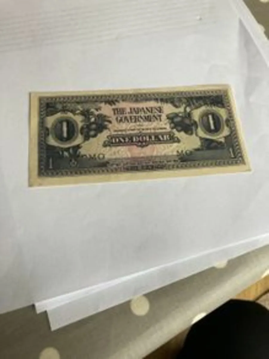 WW2 Memorabilia-Rare Banknote- JAPANESE OCCUPATION