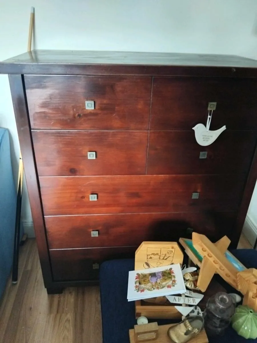 Drawers tallboy dresser and book shelf - Image 1