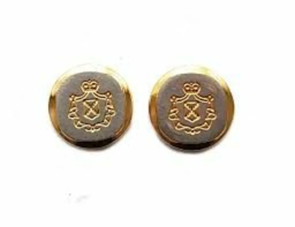 Star Gold Silver-Coloured Badge Brooches + Buttons - Image 4