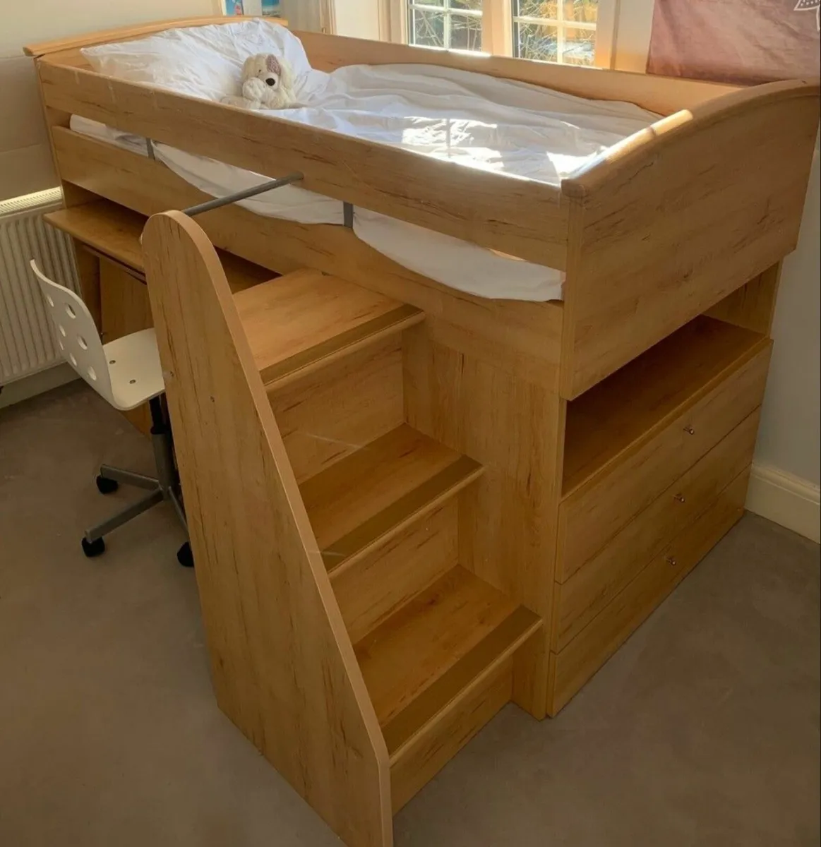 Gautier Galaxy Bed with Desk, Drawers, Cupboards - Image 1