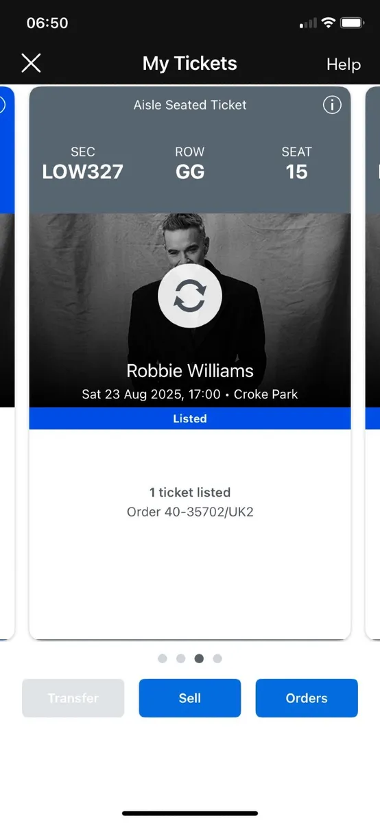 Robbie Williams tickets - Image 2