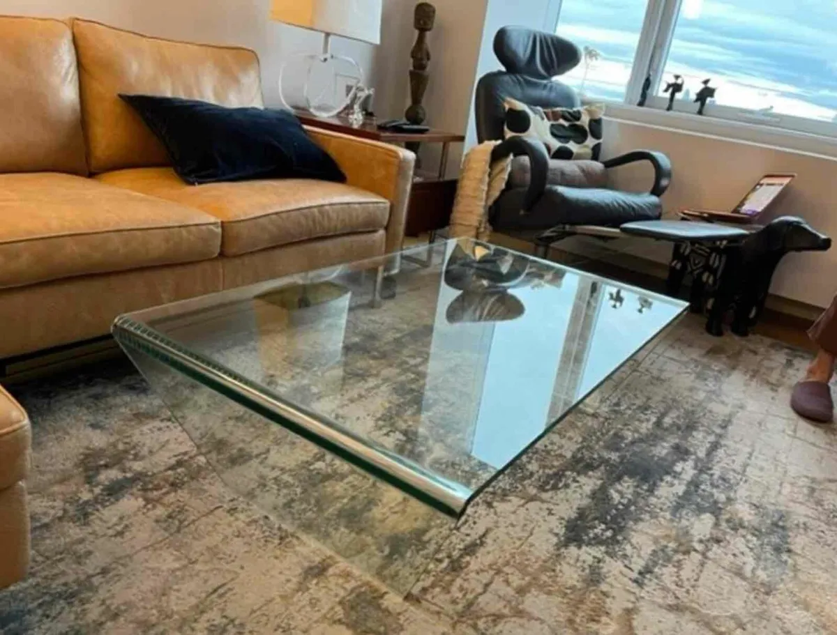 Vintage Bo Concept Glass Coffee Table - Image 2