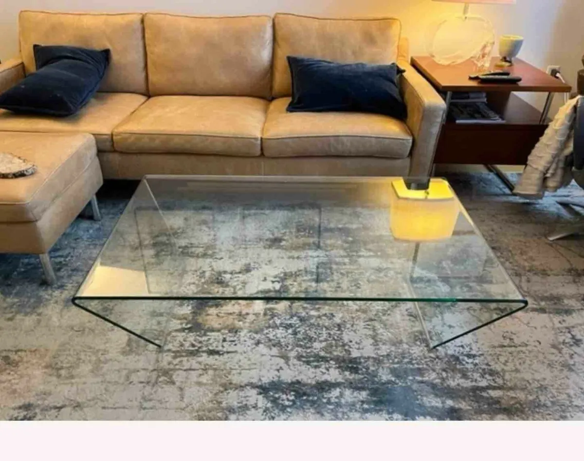 Vintage Bo Concept Glass Coffee Table - Image 3