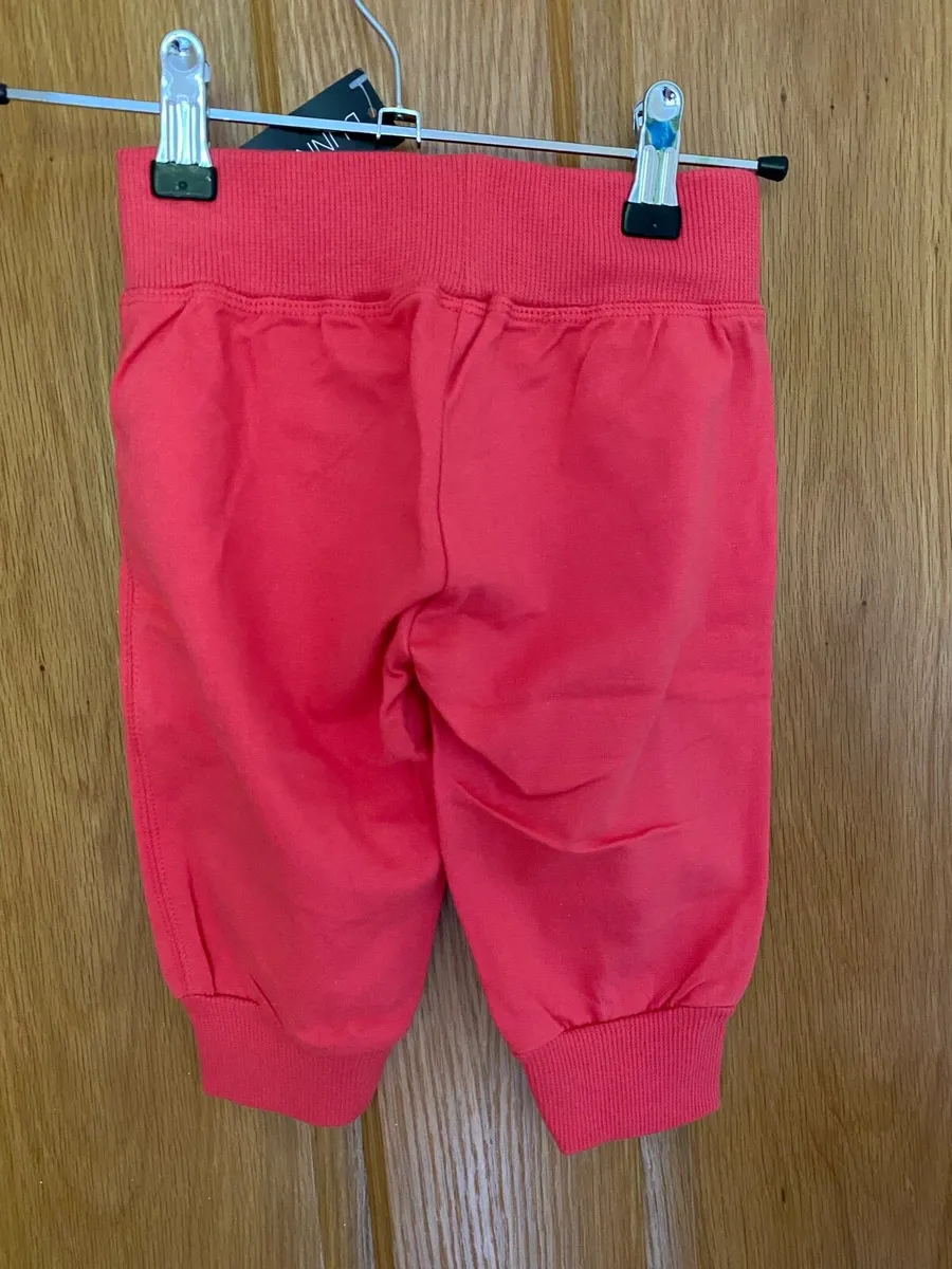 Girl’s Brand New Coral Crop Joggers Trousers - Image 3