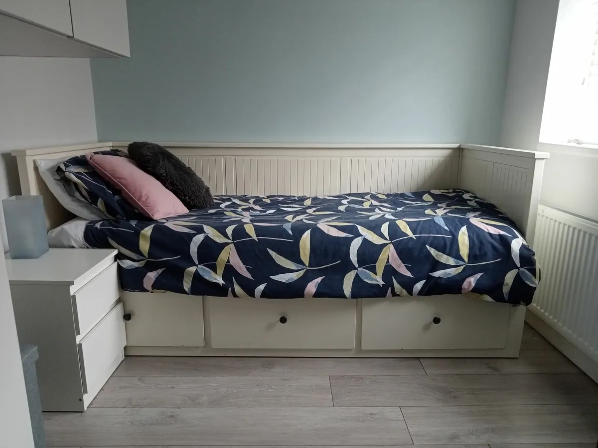 Ikea Hemmes day-bed with 3 drawers - Image 2