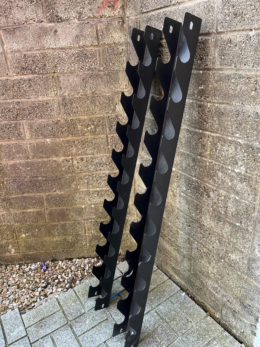 Dumbbell wall bolt-able storage rack - Image 1