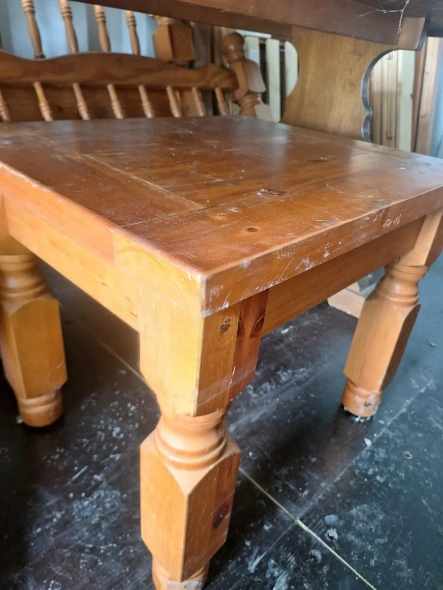 Small pine table