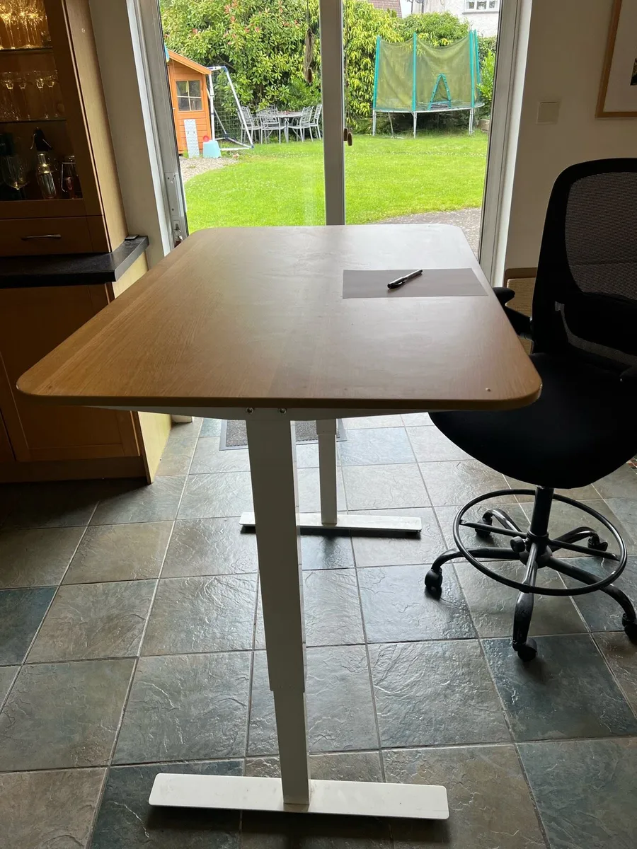 Standing Desk, Adjustable, with Chair, Free - Image 1