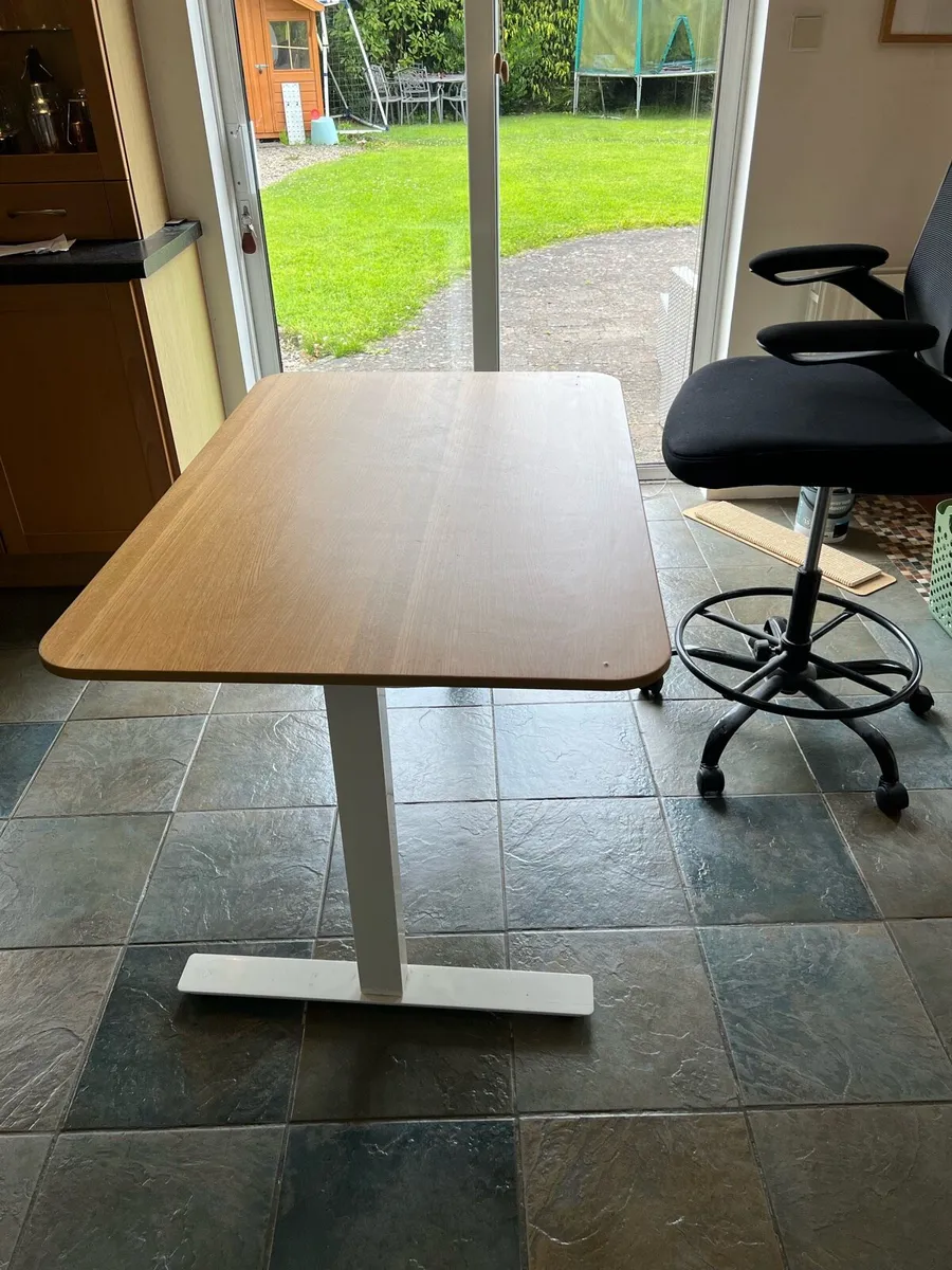 Standing Desk, Adjustable, with Chair, Free - Image 3
