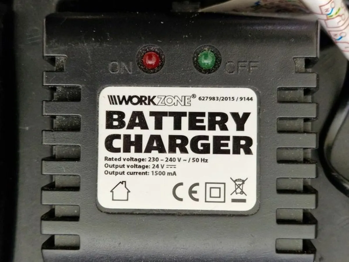 WORKZONE 24V Battery Powered Drill plus Charger, D - Image 4