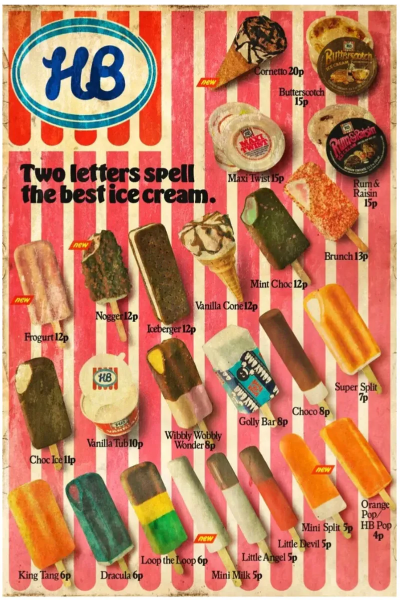 HB Irelands Favourite Ice Cream Retro Metal Sign - Image 2