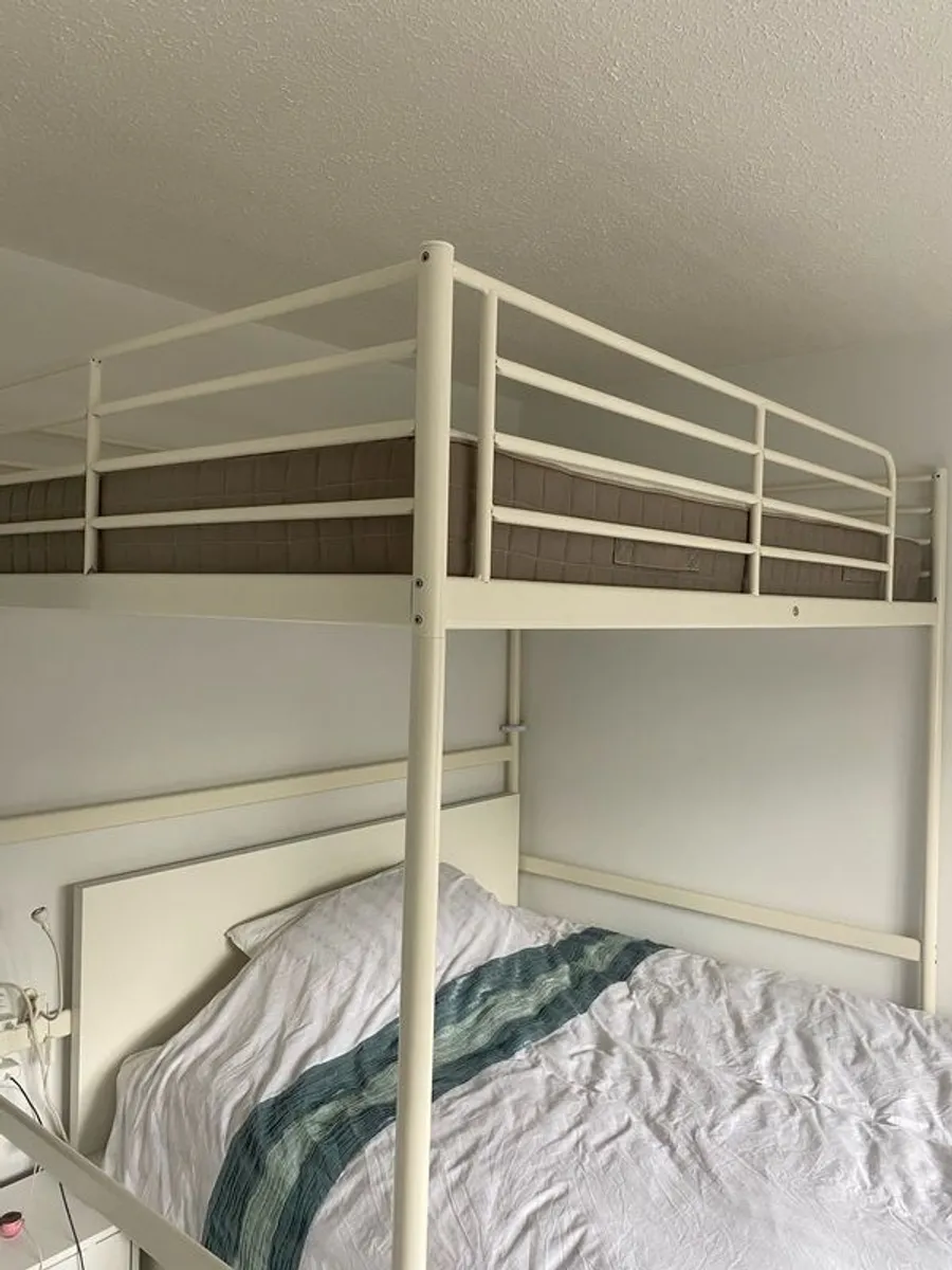 double high sleeper, desk, mirror cabinet and chair - Image 1