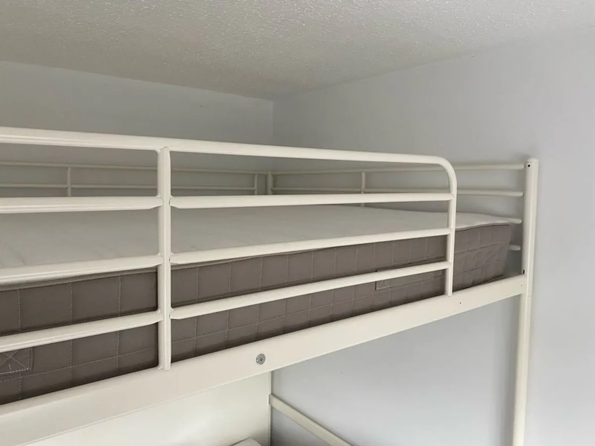 double high sleeper, desk, mirror cabinet and chair - Image 2
