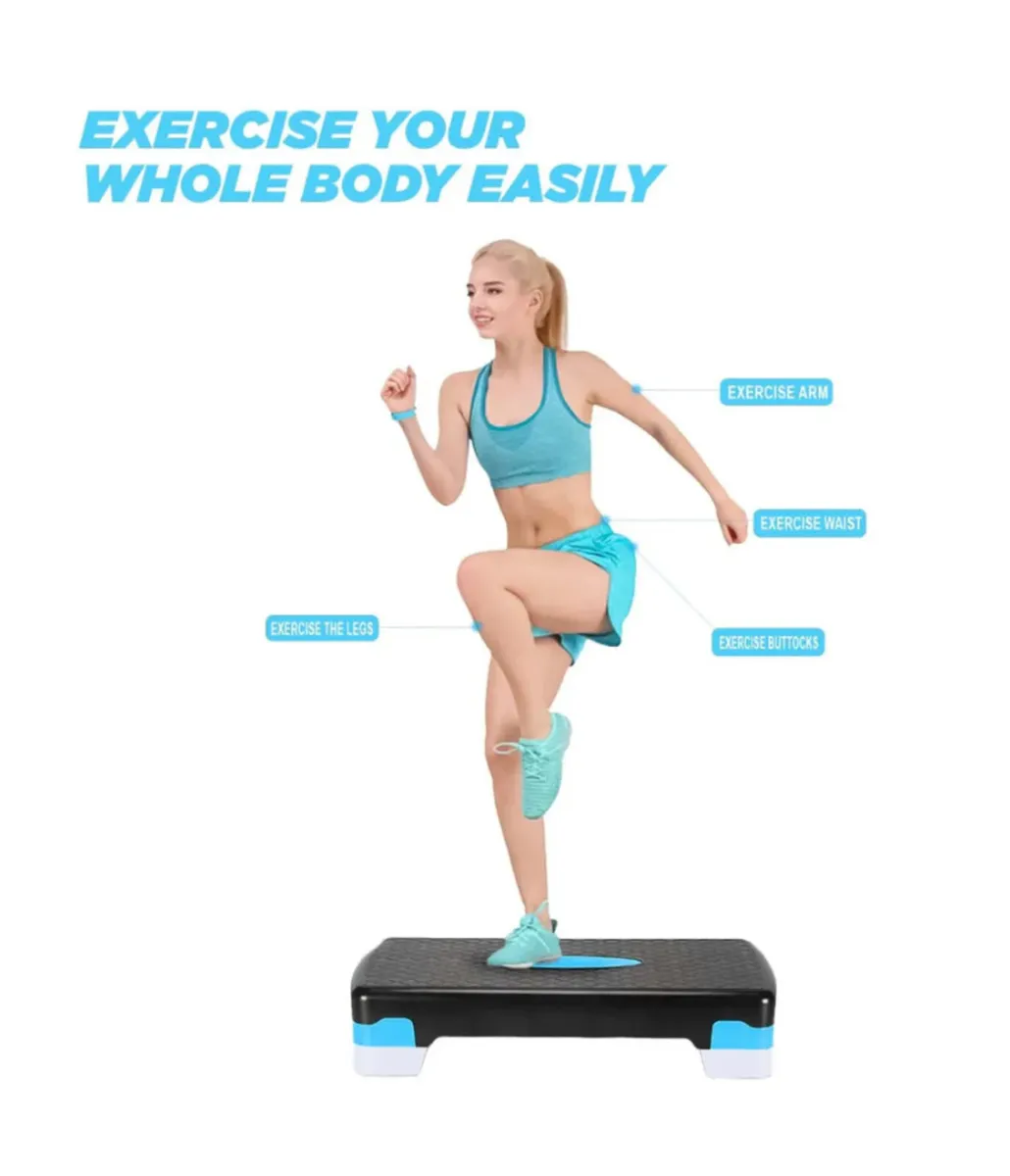 Yoga Gym Stepper & Mat Home Fitness Step NEW - Image 2