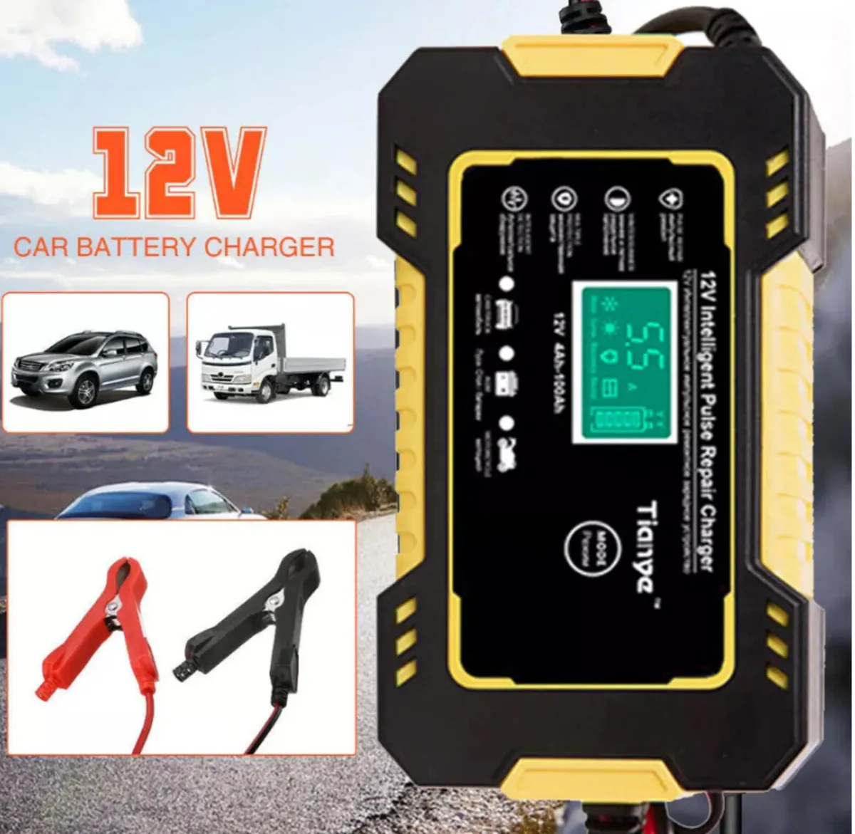 Car / Motorbike Battery Charger 12V NEW - Image 1