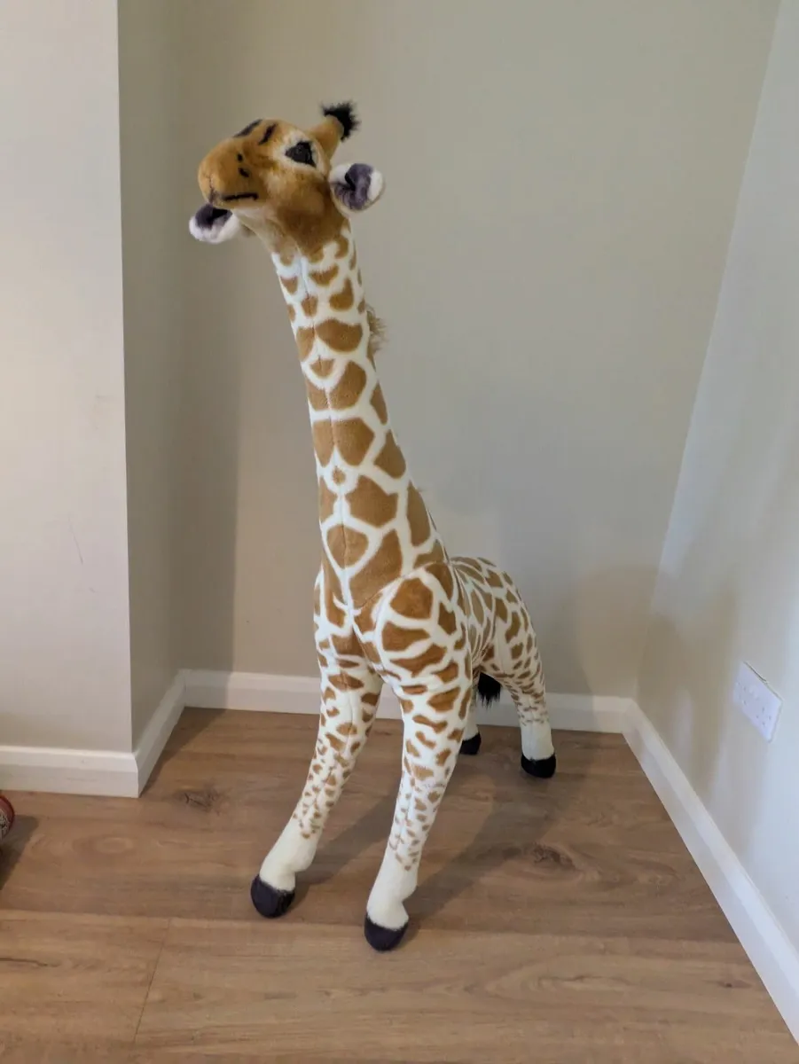 Melissa & Doug Lifelike Giant Giraffe Plush - Image 1